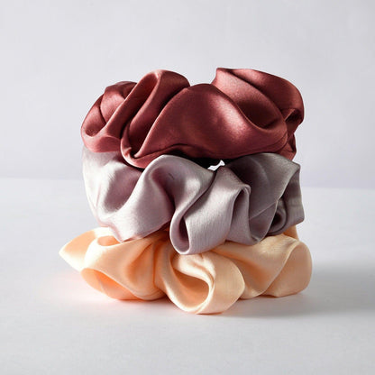 Satin Pillow Covers Set of 2 + (2 Free Scrunchies) - Get Free Laundry bag on Prepaid Orders